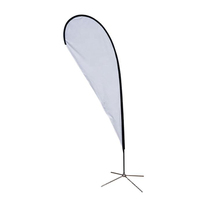 Drapeau plume personnalisé avec impression de logo, bannière publicitaire promotionnelle en forme de goutte d'eau, drapeau de plage personnalisé pour extérieur