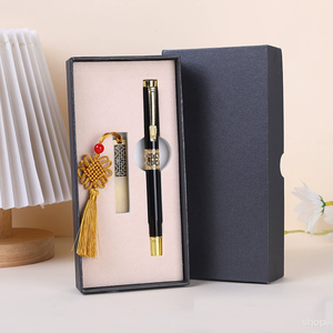 VIP Client Regali aziendali Custom Bookshop ufficio premi di lusso USB Driver penna Set con scatola regalo per i dirigenti - Product Image 6