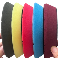 Tampon de polissage rouge Hex Logic Light-Medium pour la correction de la peinture et l'élimination des marques de tourbillons, avec plateaux de support de 6 pouces pour polisseuse DA pour les taches d'eau