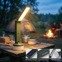 Projecteur LED Solaire Portable ETD-730 Haute Luminosité, Lampe de Secours à Main 3-en-1 avec Batterie Externe pour Camping, Randonnée, SOS