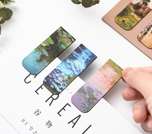 Segnalibri Promozionali Personalizzati in Stile Retrò Monet, Magnetici in Metallo, Resistenti all'Acqua, con Stampa UV, Regalo per Studenti - Product Image 3