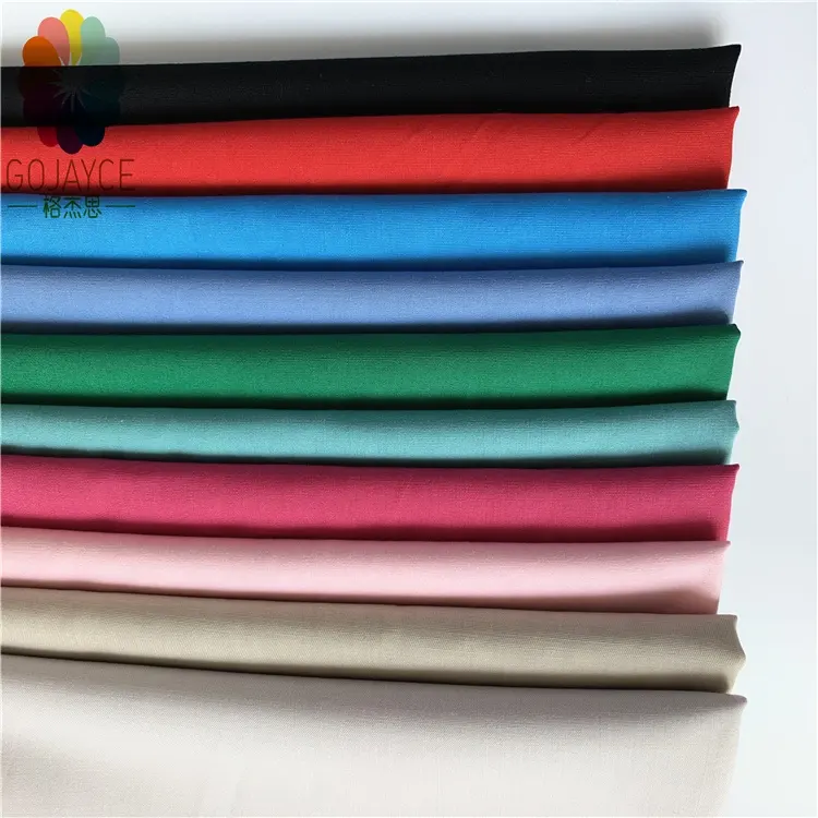 निर्माताओं सादे बुना रंगे 100% कपास 45*45 रेशमी वस्र 1/1 वर्दी शर्ट कपड़े