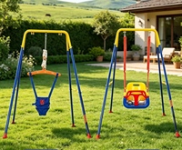 Balançoire-sauteuse pour bébé avec support en bois massif, utilisation manuelle en intérieur pour les enfants de 2 à 3 ans, unisexe, capacité de charge de 12 kg
