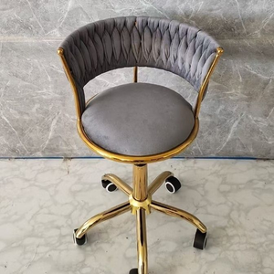 Comptoir haut moderne <span class=keywords><strong>de</strong></span> luxe en métal doré avec <span class=keywords><strong>tabouret</strong></span> <span class=keywords><strong>de</strong></span> <span class=keywords><strong>bar</strong></span> en tissu pour salle à manger salle <span class=keywords><strong>de</strong></span> sport hôtels salons restaurants cafés-vente en gros - Product Image 6