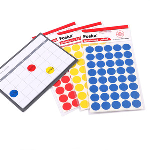 FOSKA 10 Hojas/Bolsa OPP, 40 Piezas por Hoja, Pequeñas Pegatinas Circulares de Colores, Etiquetas Redondas de 19 mm para Adultos y Niños de Todas las Edades - Product Image 5