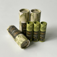 Tube en papier rond pour baume à lèvres, emballage de beauté, déodorant, personnalisable, fait main, biologique, recyclable, biodégradable, de qualité supérieure