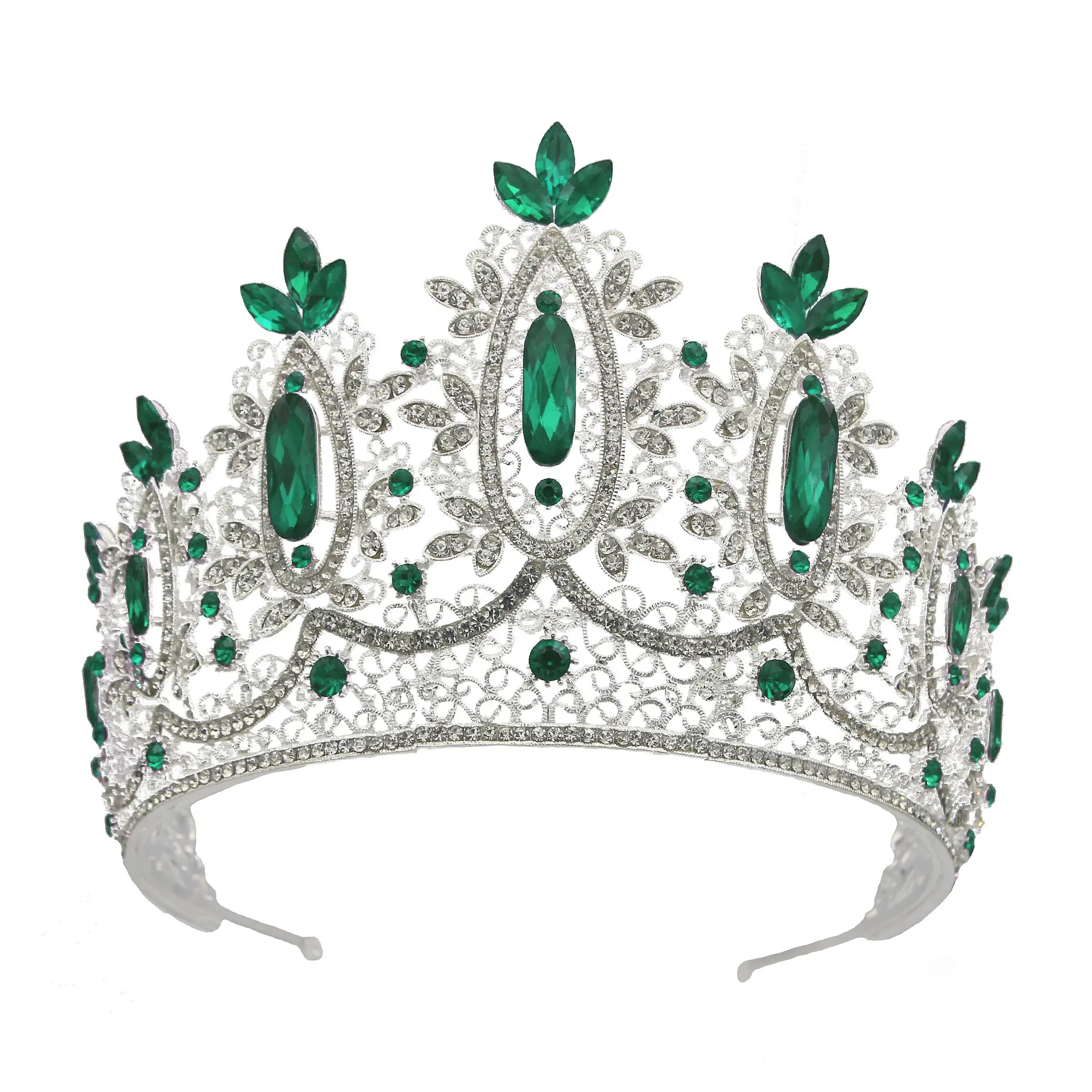 2023 Beauty Queen Diamond Crystal Großer Festzug Crown Tiara und Tall Pageant Crowns für Frauen Diademe