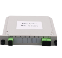 Divisor de fibra óptica de 1-2 PLC para redes interiores/exteriores (3G/4G/WiFi/pon/FTTH/CATV) Equipo de fibra óptica de caja de distribución FC SC