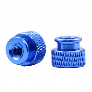 Écrou à tête moletée à visser à la main, en alliage d'aluminium 6063, usiné par CNC, couleur châssis, ordinateur, écrou à serrage manuel M3~M6 - Product Image 1