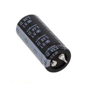 Condensateur traversant à aluviage direct LLG2C152MELZ50, 1500 µF, 20 %, 160 V, SNAP TH - Product Image 1