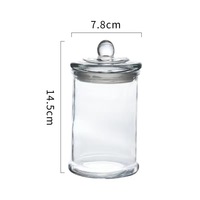 350ml 750ml 150ml verre personnalisé grande capacité large bouche clair cuisine stockage des aliments bocal en verre avec couvercle étanche pour pot de cornichon à thé