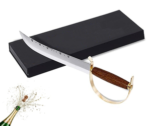 Couteau à <span class=keywords><strong>champagne</strong></span> avec manche en bois de Sapele, coffret cadeau, ouvre-bouteille <span class=keywords><strong>champagne</strong></span> - Product Image 1