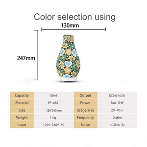 Nouvel humidificateur ultrasonique créatif de fleur de boule de bowling de sept couleurs nouvel arrivage - Product Image 2