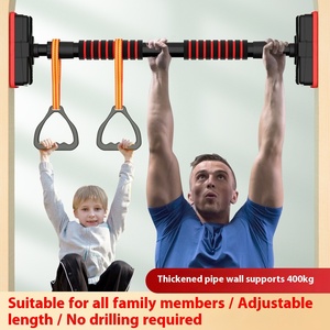 Barre de fitness horizontale d'intérieur OEM, sans perçage, rétractable, écologique, en acier, unisexe, vente en gros, prix abordable, modèle 1 - Product Image 4