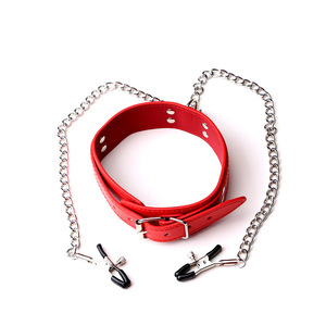 Wholesale leather collars, nipple clips, chains, leashes, women's adult <b>products</b>, <b>SM</b> sex toys, dog leashes, dropshipping - Product Image 3