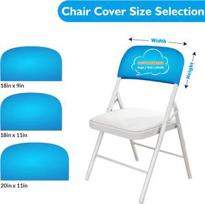 مخصص طباعة أو شعار قبعة الإعلان المعرض ترويج قبعة كرسي الغطاء الخلفي - Product Image 4