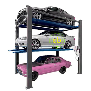 Elevador Hidráulico de 4 Postes y 3 Niveles para Autos, Entrega Rápida, Fácil de Usar, Gato Hidráulico para Garaje, Elevador de Autos en Oferta, Equipo de Estacionamiento - Product Image 2