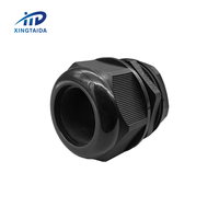 Presse-étoupe réglable étanche IP68 en plastique M40 avec connecteur de câble pour conduits et raccords en EPDM avec écrou de blocage