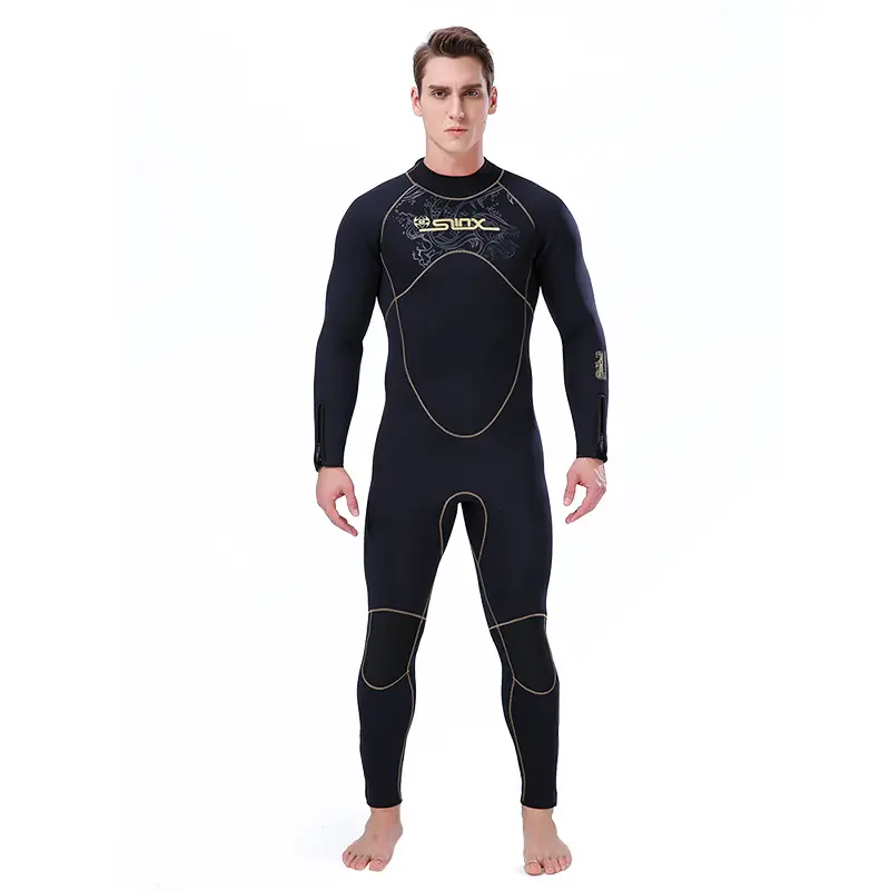 Forro de toalla de una pieza para hombre, traje de buceo de neopreno/nailon con pegamento, para protección solar y calor