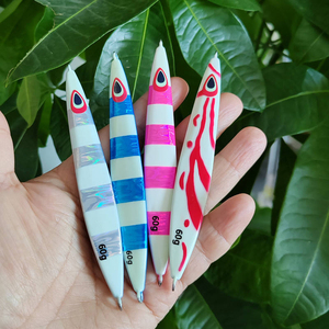 Expédition rapide en 24h, leurres de pêche au thon en métal lumineux 60g 80g 100g, leurres d'eau salée, appâts, jigs lents - Product Image 6