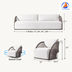 فناء حديقة فاخر قابل للتخصيص من فوشان ، مقاوم للماء 4 قطع مستعملة لتخليص الحديقة - Product Image 4