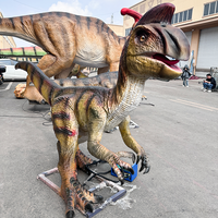 Modèle animatronique en métal avec capteur infrarouge simulé, taille personnalisée, pour parcs à thème en plein air, aéroports et écoles