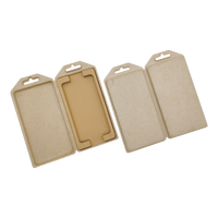 Boîte d'emballage personnalisée en pulpe moulée biodégradable, en fibre durable pressée à froid, en bagasse de canne à sucre, pour étuis de téléphone
