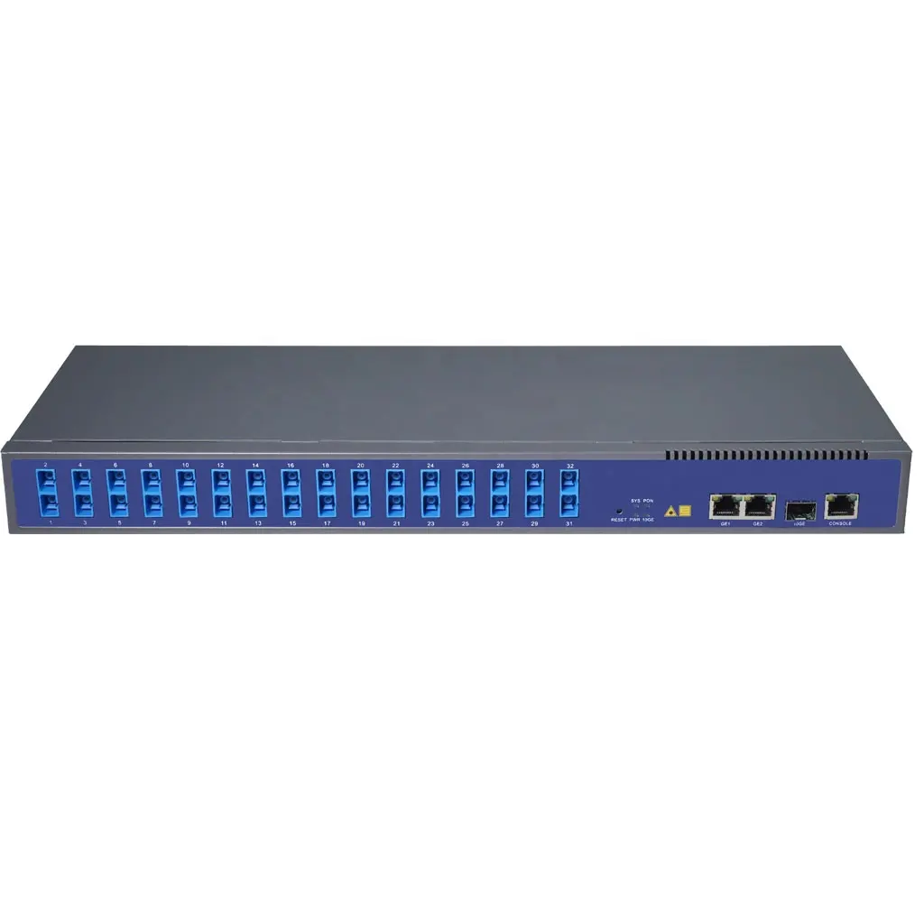 클래스 C +++ 에서 Vsol FTTH Bulit 용 1x32 스플리터 GPON OLT V1600GS-O32 AC가있는 단일 폰