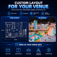 Laberinto de Juegos Interior Comercial con Zona de Juegos Suave Acolchada de Plástico y Tobogán, Diseño Personalizado para Proyectos FEC, Certificación CE y ASTM