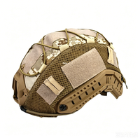 Housse de casque tactique en polyester pour casques de style FAST, fermeture réglable à scratch, légère, pour usage extérieur