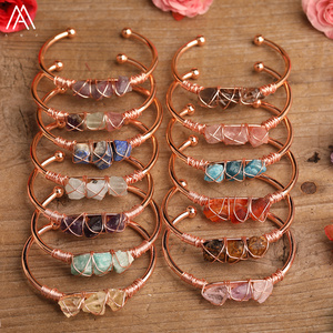 Vòng Mạ Vàng Trang Sức Nữ, Vòng Tay Cuff Quấn Dây Pha Lê Chữa Bệnh Bán Buôn - Product Image 6