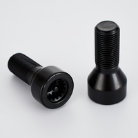 Boulon à dent anti-vol en acier noir, 1 pièce, boulon de roue de sécurité de haute qualité