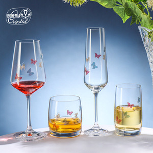 Happy Dolphin Fantasy Red Wine Glass 301-400ml Engraved Crystal Glassware - Product Image 5