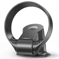 Ventilador sin Aspas, Control Remoto Inteligente, Ultra Silencioso, Soporte 3 en 1 para Piso/Pared/Escritorio, Ventilador de Circulación de Aire de Alto Flujo para el Hogar