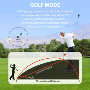 डुओटेसी औद्योगिक गोल्फ रेंजफाइंडर फ्लैग लॉक कंपन चुंबक लेजर दूरी मीटर ip65 7x मैग्निफिकेशन टेलीस्कोप रेंज फाइंडर - Product Image 4