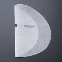 Japan Cosmetics 384 Fiber Light Transparent Non-Woven Dry Face Mask Sheet Natural Non Compressed Body Mask Material Manufacturing