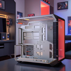 Socooler programmeur SOC-AP tour moyenne en alliage d'aluminium argent <span class=keywords><strong>PC</strong></span> <span class=keywords><strong>Gamer</strong></span> étui nouveau <span class=keywords><strong>Micro</strong></span> <span class=keywords><strong>ATX</strong></span> prenant en charge le boîtier d'ordinateur de bureau de jeu - Product Image 1
