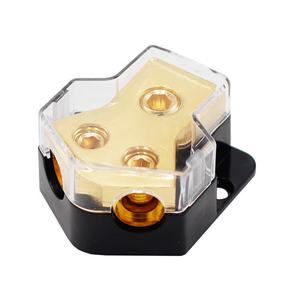 カーオーディオ用2ウェイ地上分配ブロック0/2/4ゲージ端子ブロック4/8/10ゲージアンプカーオーディオ配電ブロック - Product Image 1