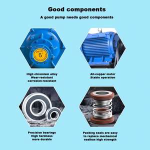 Bomba centrífuga de succión de grava y lodo para minería, bomba de dragado de lodos y sedimentos para tratamiento de aguas residuales - Product Image 5