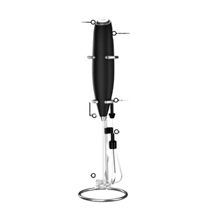 Espumador de Leche Eléctrico de Acero Inoxidable, Automático, a Pilas, Portátil, con Pantalla Digital, Electrónico, Más Vendido - Product Image 1