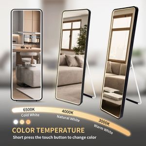 High Quality Contemporary Thickened Version Bathroom Rectangular Dimmable Touch Screen Led <b>Smart</b> Full Length Glass <b>Mirror</b> - Product Image 5