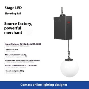 AYALONG DMX512 - Bola de Luz LED con Control DMX512, Luces Móviles de Aluminio para Escenario, <span class=keywords><strong>Discoteca</strong></span>, Ra80, Regulable, Siete Colores, Efecto de Suspensión - Product Image 4