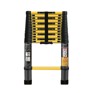 Échelle télescopique pliable en aluminium de haute qualité, 12,5 pieds, sûre et durable - Product Image 1