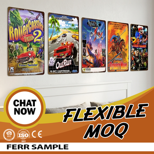 Plaques en métal de haute qualité, affiches vintage classiques sur le thème de la télévision et des jeux, échantillon gratuit, plaques décoratives en fer pour la décoration murale de la dépendance masculine et de la maison - Product Image 1