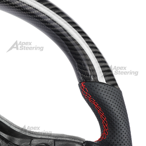 Volant en fibre de carbone pour Mercedes-Benz Classe A, B, C, S, E, AMG C63, E63, G63, GLS63S, GLA45, <span class=keywords><strong>A45</strong></span>, S65, S63 <span class=keywords><strong>GT</strong></span>, CLS63, GLS63 – Stock USA - Product Image 4