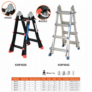 Escalera Telescópica <span class=keywords><strong>de</strong></span> Aluminio Plegable Multiusos Tipo A <span class=keywords><strong>de</strong></span> 4x6 Peldaños para Uso Industrial, Taller, Construcción y Hogar, EN131 - Product Image 6