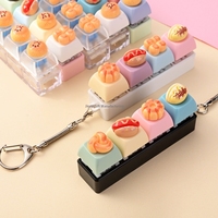 Porte-clés personnalisé en forme de touche de clavier, support en acrylique, fermoir métallique, vente en gros, cadeau promotionnel personnalisé, souvenir