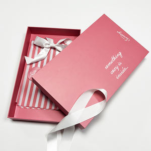 סט קופסאות מתנה ורודות ליום האהבה למתנות ליום נישואין, הצעת נישואין, יום הולדת, קופסאות מתנה גדולות עם מכסה ותחתית וסרט - Product Image 4