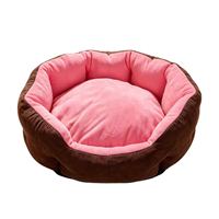 Coussin pour chien en coton pas cher, rond, pour intérieur, chaud, pour chat, lit pour chien de petite, moyenne et grande taille