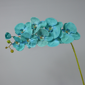 Hot-bán tài sản Lụa Nhân Tạo 9 đầu kết cấu phalaenopsis chi nhánh duy nhất sâu cà phê bướm hoa lan cho trang trí - Product Image 5